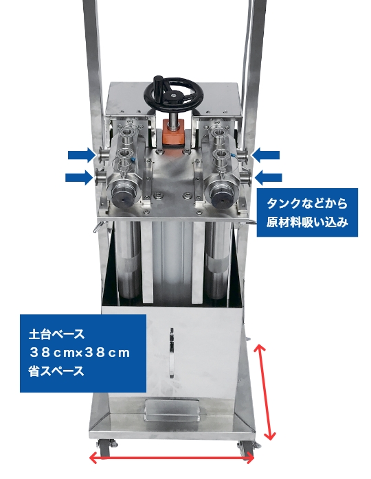 ノズルへ